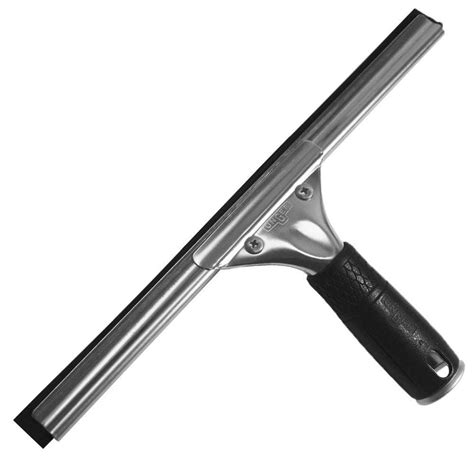 Unger 12 In Stainless Steel Window Squeegee With Rubber Grip 961010