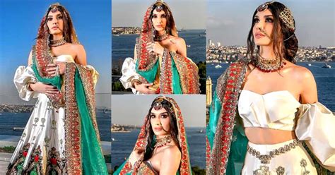Turkish Actress Burcu Kıratlı Aka Gokce Hatun Stunning Bridal Photo