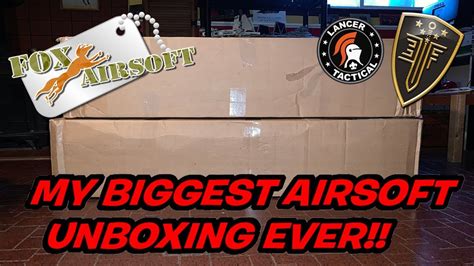 Fox Airsoft Unboxing My Biggest Airsoft Unboxing Qsairsoft