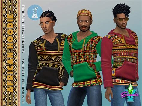 African Hemp Hoodie By Simmiev At Tsr Sims 4 Updates