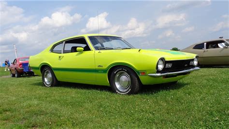 1972 Ford Maverick Grabber In Lime Green And 302 Engine Sound On My Car