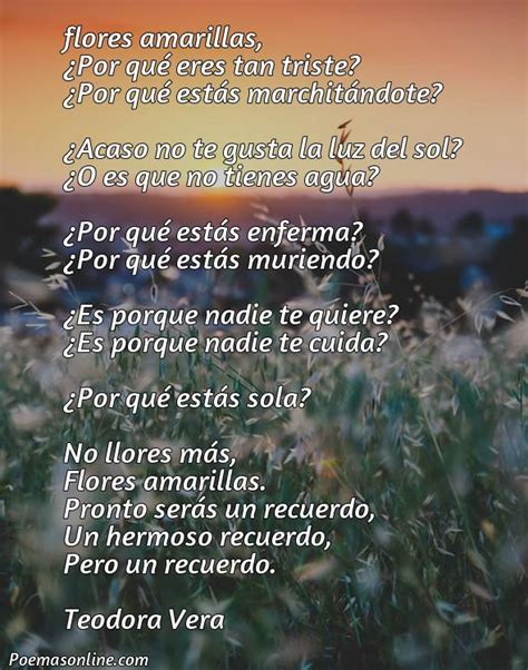 Cinco Poemas De Flores Amarillas Poemas Online