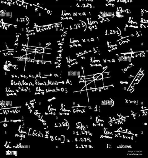 Seamless Background With Math Formulas On Blackboard Stock Vector Image
