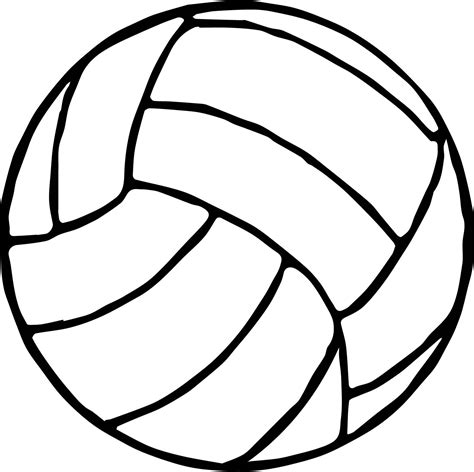 Cute Volleyball Coloring Pages Thekidsworksheet