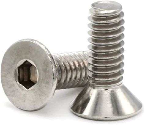 304 Stainless Steel Flat Head Socket Cap Screws 12 13 X 1