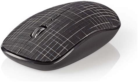 Nedis Premium Fabric Wireless Mouse Black Skroutzgr
