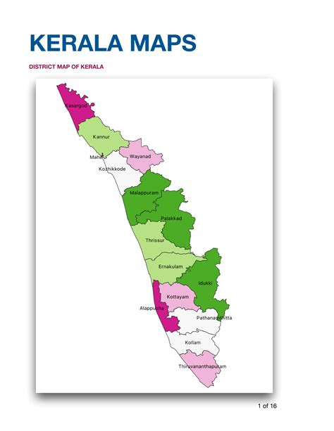 Solution Kerala District Map Studypool