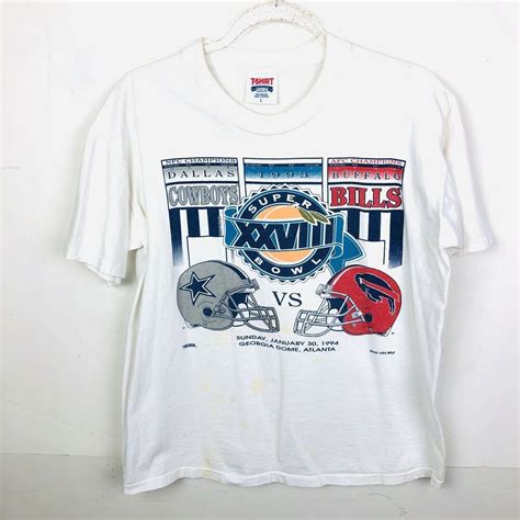 Superbowl Xxviii Large T Shirt Dallas Cowboys Buffalo Bills 1994