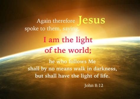 john 8 12 i am the light of the world he who follows me shall by no means walk in darkness but