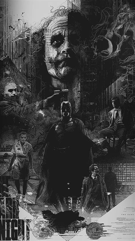 Iphone X Joker Batman Poster Film Hero Illustration Art Batman
