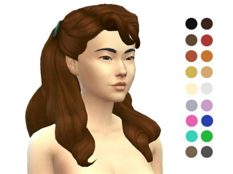 The Sims Resource Thick Wavy Hair Retextured By Ladyfancyfeast Sims