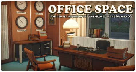 Mid Century Office Set By Surely Sims Liquid Sims
