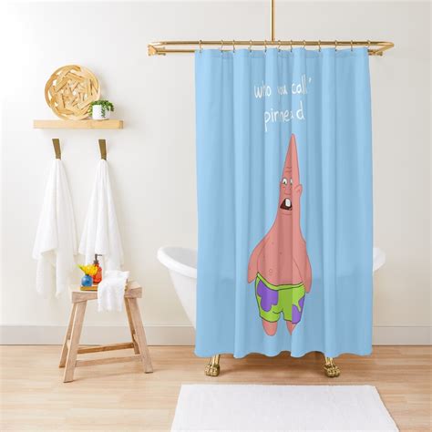Patrick Who You Callin Pinhead Shower Curtain For Sale By