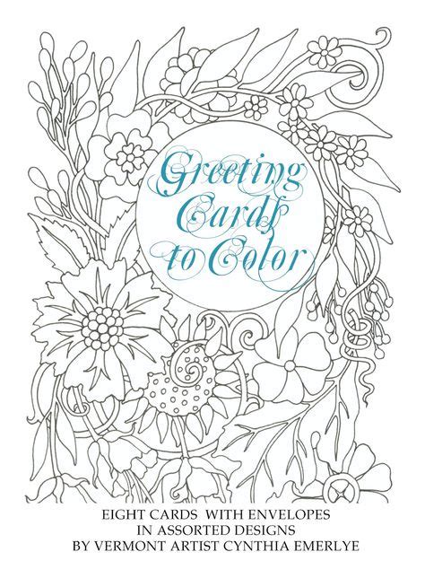 Greeting Cards To Color Adult Coloring Cards Coloring Pages