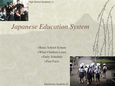 Ppt Japanese Education System Powerpoint Presentation Free Download Id22460