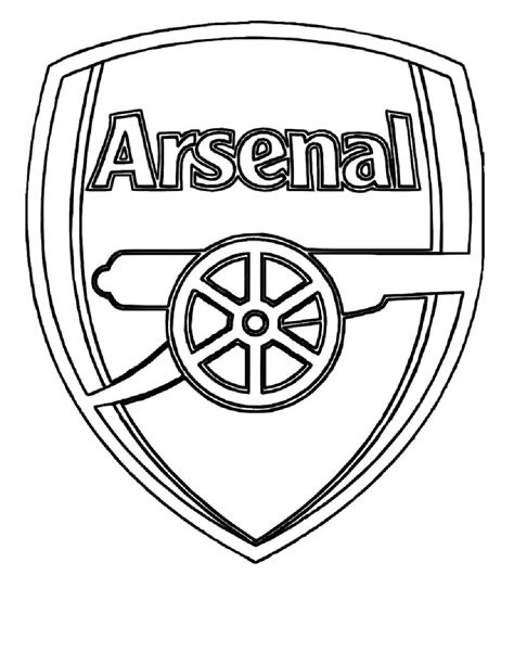 Arsenal Logo Black And White Arsenal Arsenal Desenhos E Colorir