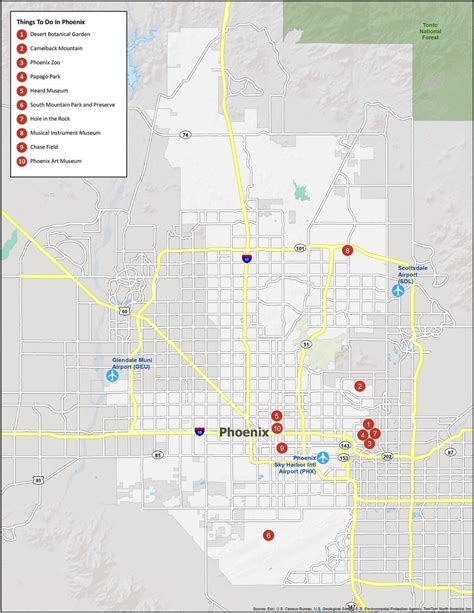 Phoenix Arizona Map Gis Geography