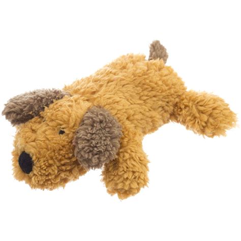 Dan Dee Super Soft Squeaky Dog Toy, Brown Puppy, 6.5