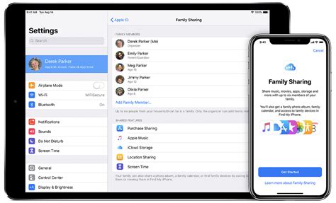 It is not so easy as simply using the iphone screen mirroring feature to another iphone. Set up Family Sharing - Apple Support