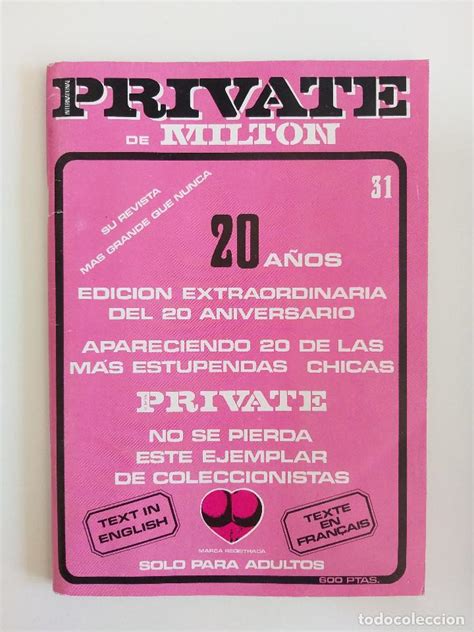 Revista private nº porno años s edicion e Vendido en Subasta