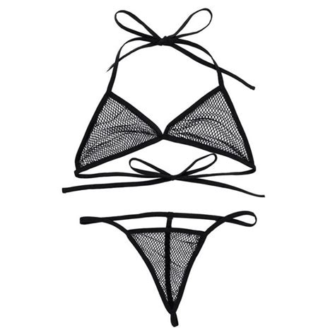 See Through Bra Top With G String Thong Swimming Suit Micro Bikini Mb1801 Micro Bikini®