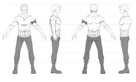 Roronoa Zoro Blueprint Download Free Blueprint For 3d Modeling