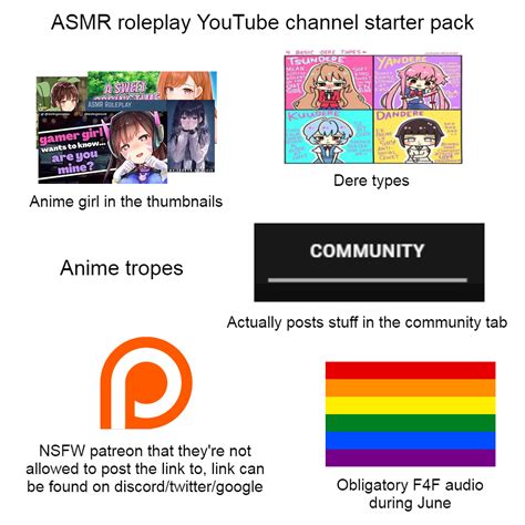 Asmr Roleplay Youtube Channel Starter Pack Rstarterpacks