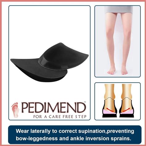 Pedimend Medial And Lateral Heel Wedge Insole Ox Type Legs Bow Legs