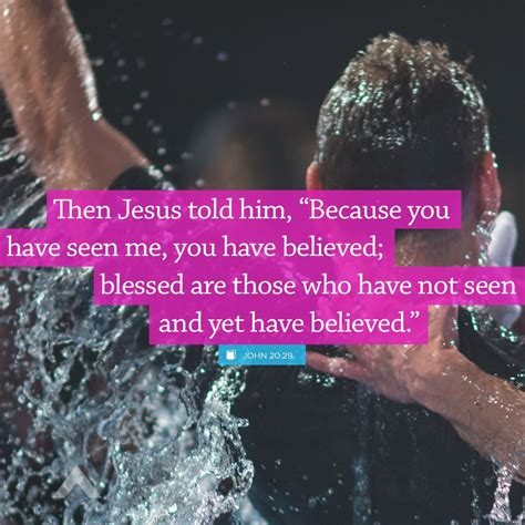 Then Jesus Told Him “because You Have Seen Me You Have Believed