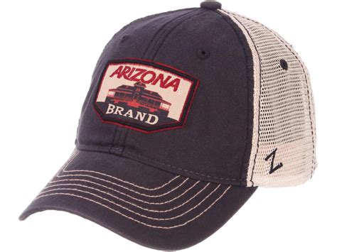 Arizona Wildcats Zephyr Navy Trademark Old Main Mesh Adj Slouch Hat