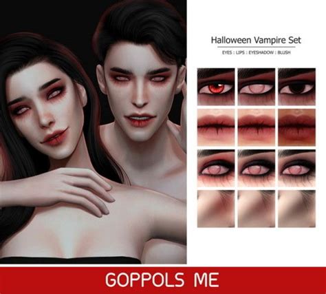 Gpme Halloween Vampire Set By Goppols Me For The Sims 4 Sims 4 Sims