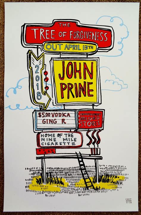 Prine John Prine Album Poster Tree Of Forgiveness 11x17