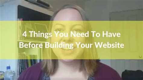 4 Things You Need To Have Before Building Your Website Youtube