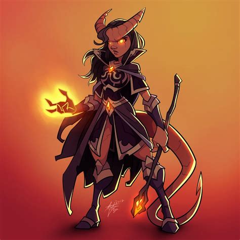 Tiefling By Mateusboga Dungeons And Dragons Character Art Dungeons