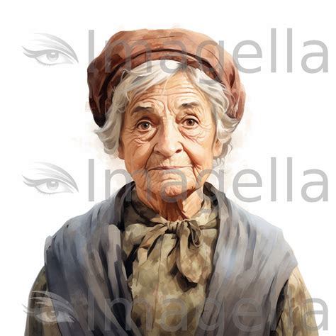 Old Lady Clipart In Oil Painting Style Artwork Hd Vector And 4k Imagella