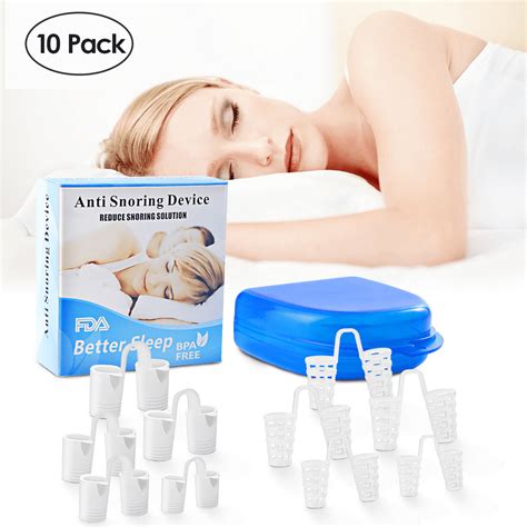 10pcs Anti Snoring Devices Stop Snoring Snore Stopper Nose Vents Nasal Dilator Ease Breathing