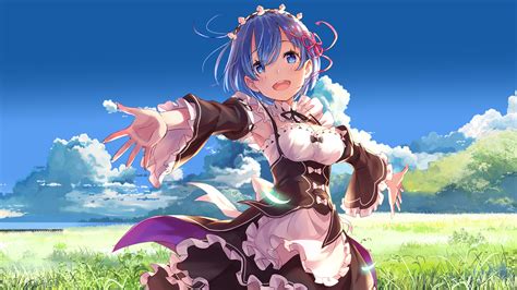 Share this gif with your loved ones. Re:Zero, Rem HD Wallpaper & Background • 30881 • Wallur