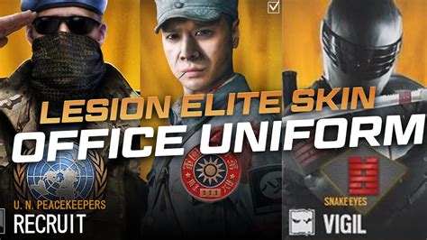 Lesion Elite Skin And New Rainbow Six Siege Elite Skin Concepts Y6s4