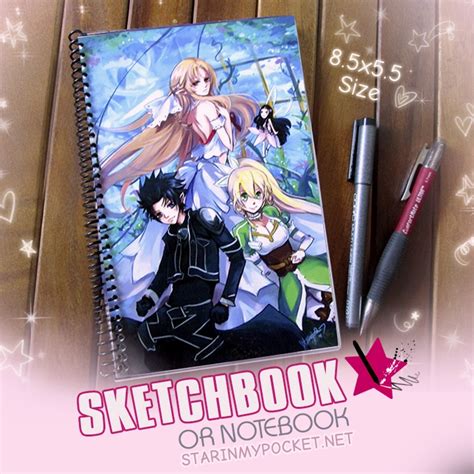Anime Sketchbook Or Notebook Journal Alfheim Starinmypocket