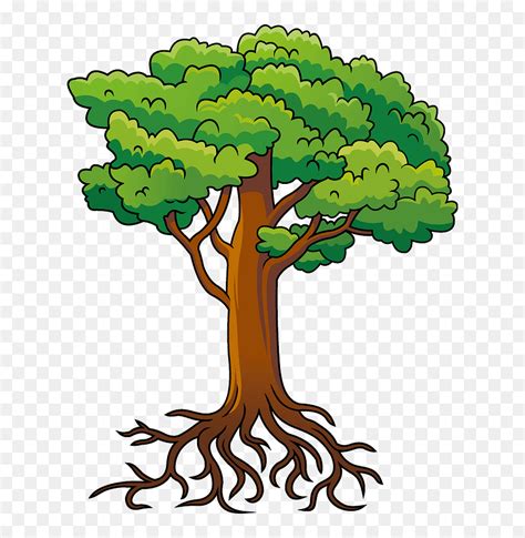 Tree With Roots Clipart Png Escuchado O Leido