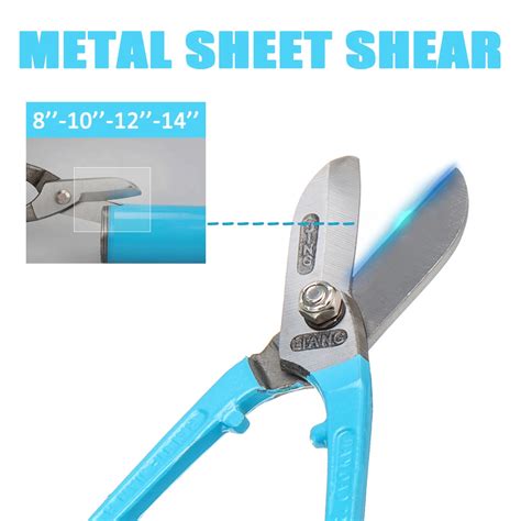 8101214 Inch Portable Thin Metal Scissors Cutter Tin Iron Sheet