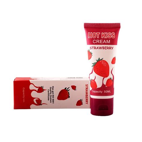 Strawberry Water Based Edible Lubricant Gay Anal Sex Lube Oral Sex
