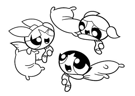 Powerpuff Girls Coloring Pages WONDER DAY COM