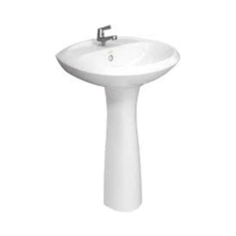 American Standard Full Pedestal Semi Circle White Wash Basin