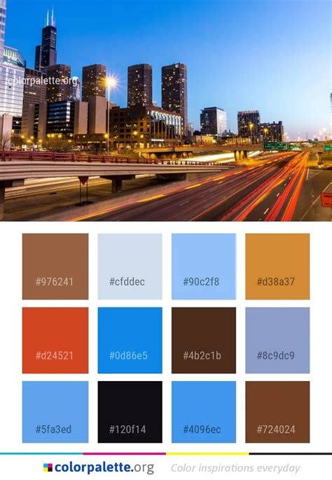 Metropolitan Area Cityscape City Color Palette