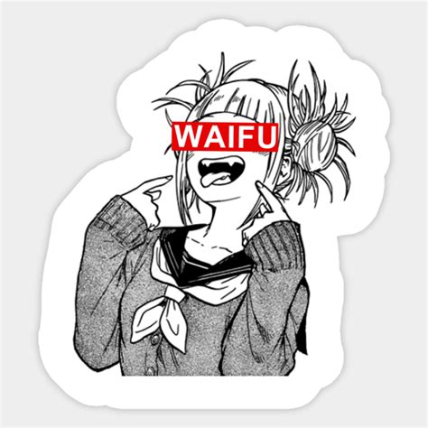 Himiko Toga Waifu Anime Himiko Toga Waifu Anime Sticker Teepublic