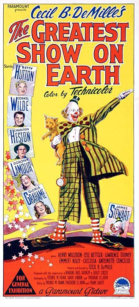 The Greatest Show On Earth 1952 Imdb Poster Prints Movie Posters Vintage Greatful