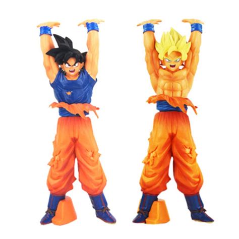 24 Cm 2 Estilos Anime Dragon Ball Son Goku Super Saiyan Pvc Action Figure Collectible Modelo