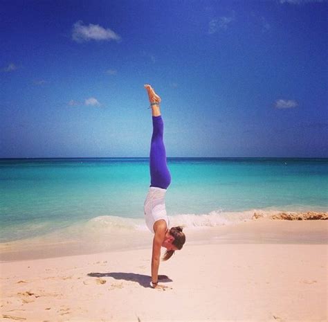 Handstand On The Beach Yoga Traveling Pinterest