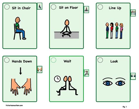 Victories And Autism Visual Tools Visual Supports Autism Social